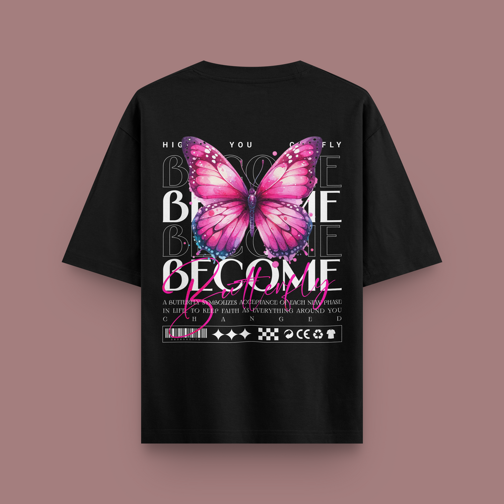 BUTTERFLY Oversized Classic T-Shirt