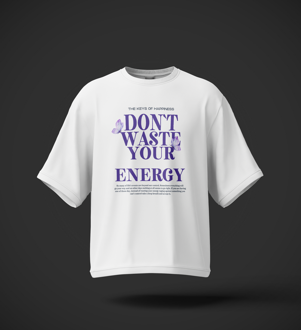 DONT WASTE OVERSIZED T-SHIRT
