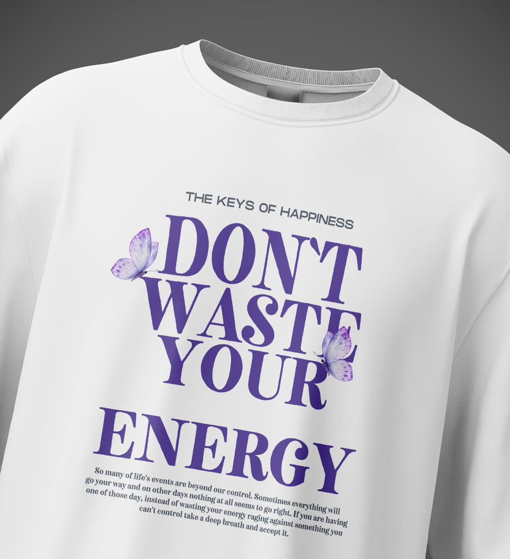 DONT WASTE OVERSIZED T-SHIRT
